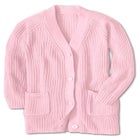 Shaker Button-Front Cardigan Sweater image number 2