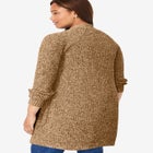 Shaker Button-Front Cardigan Sweater image number 1