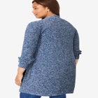 Shaker Button-Front Cardigan Sweater image number 1