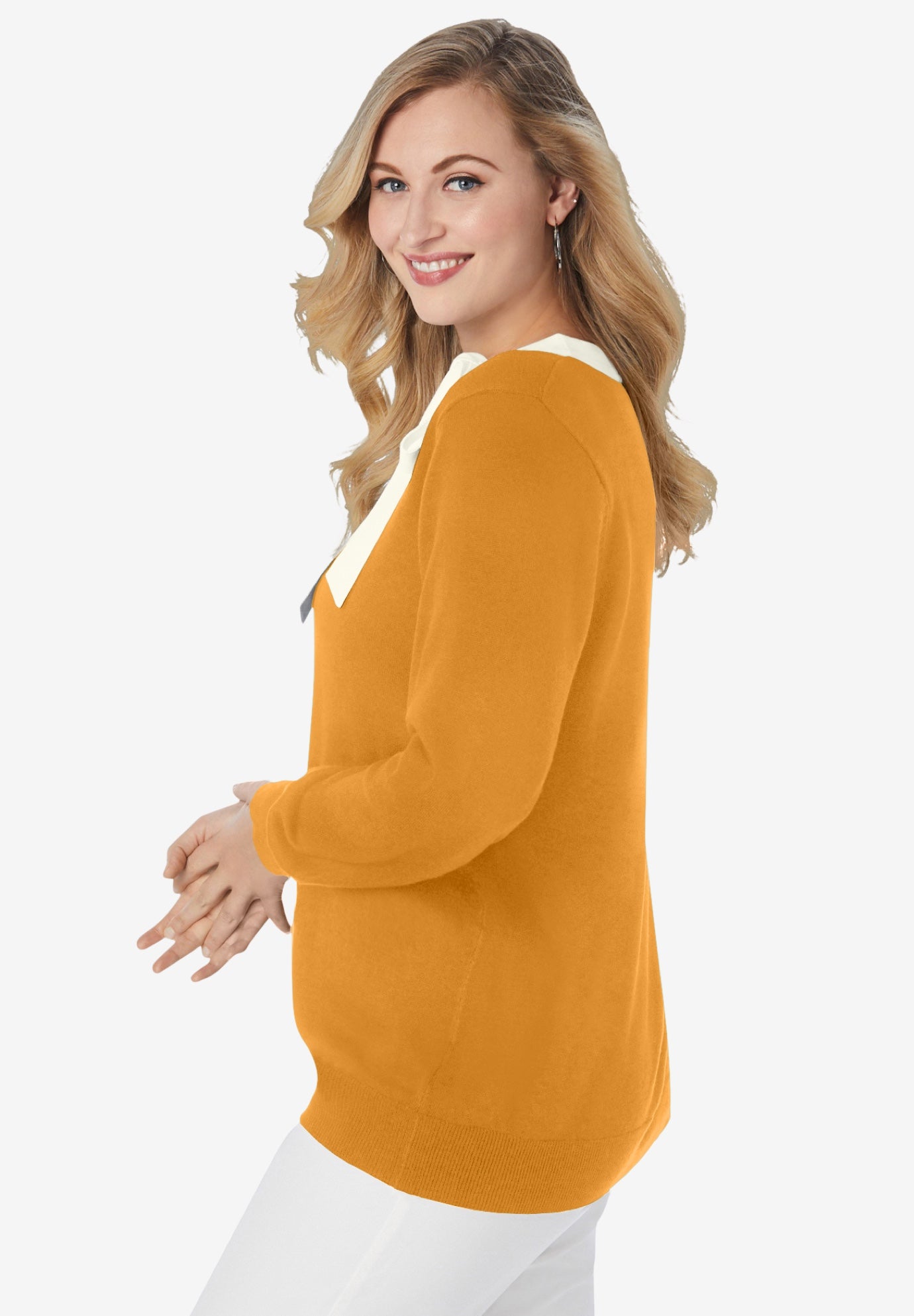 Tie-Neck Sweater image number 2