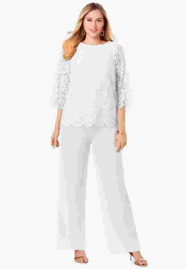 Popover Lace Jumpsuit image number 0