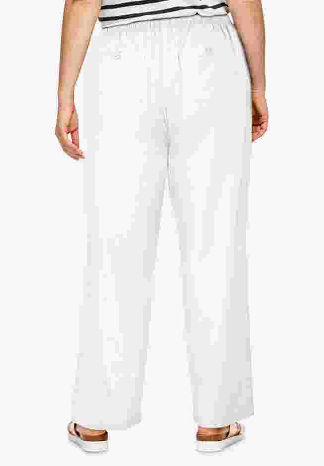 Linen-Blend Drawstring Pants image number 1