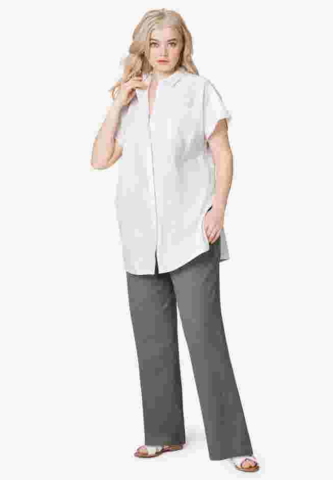 Linen-Blend Drawstring Pants image number 0