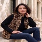 Faux Fur Cardigan Sweater image number 0