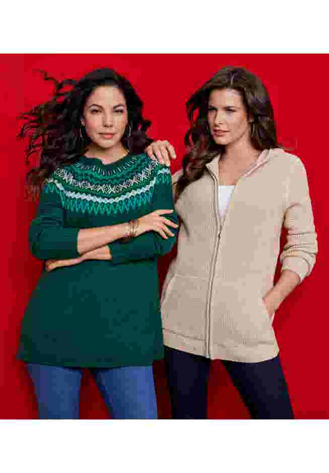 Fair Isle Pullover Sweater image number 1