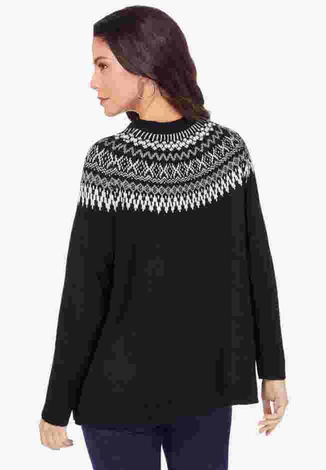 Fair Isle Pullover Sweater image number 1