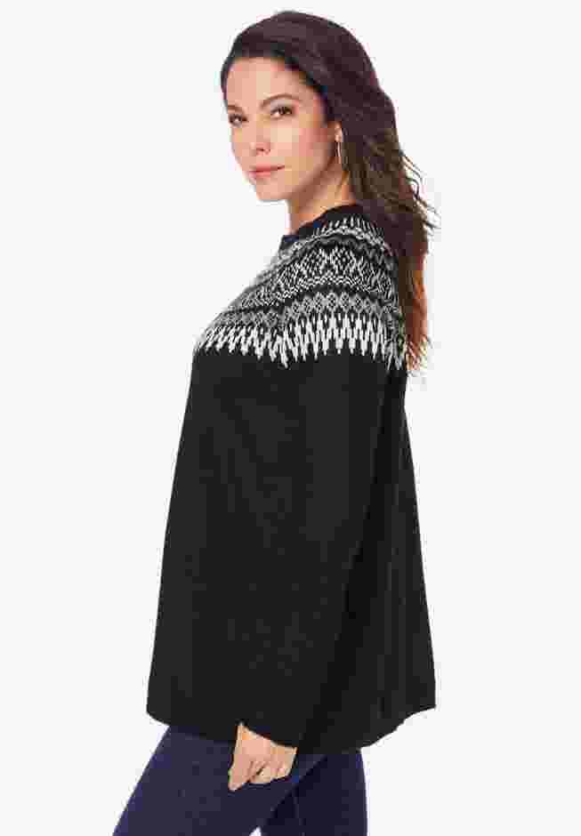 Fair Isle Pullover Sweater image number 2