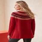 Fair Isle Pullover Sweater image number 1