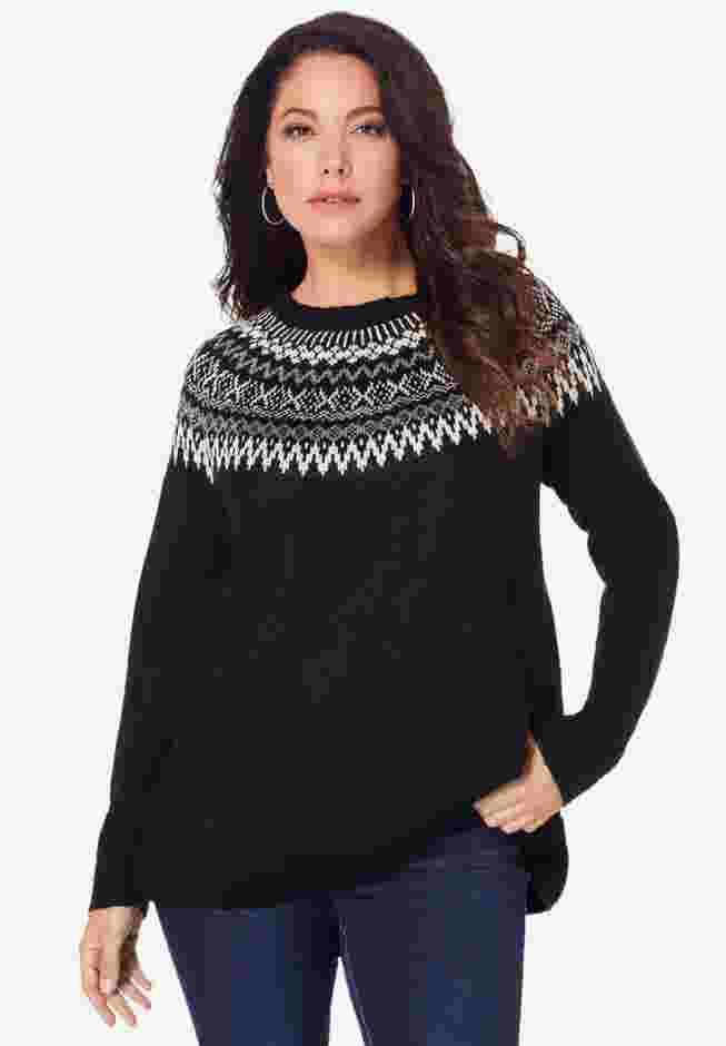 Fair Isle Pullover Sweater image number 0