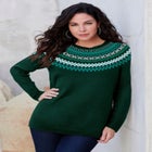 Fair Isle Pullover Sweater image number null