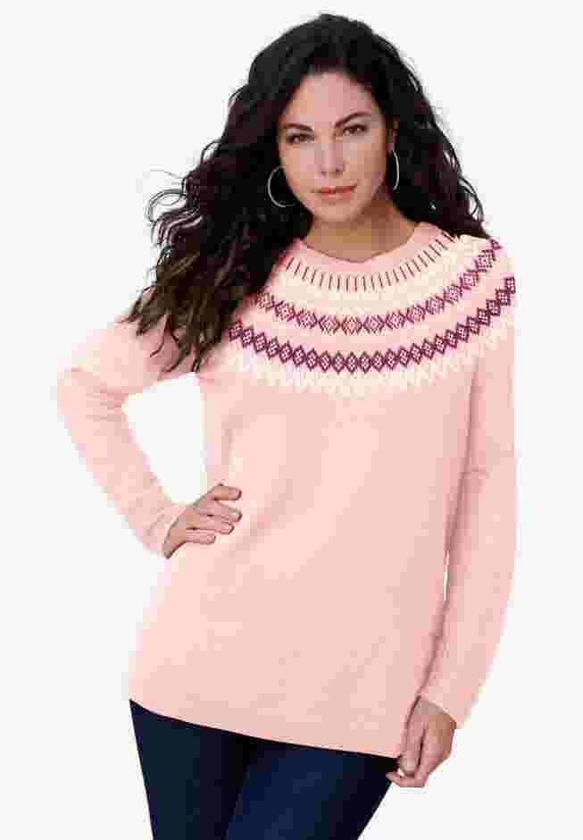 Fair Isle Pullover Sweater image number 0