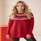 Fair Isle Pullover Sweater image number 0