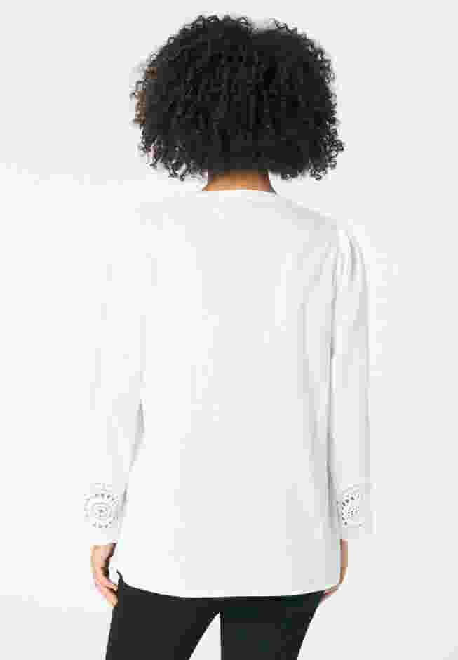 Lace-Trim Blouse image number 2