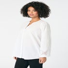 Lace-Trim Blouse image number null