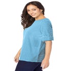 Stretch Cotton Cuff Tee image number null