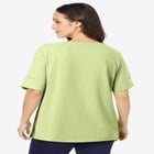 Stretch Cotton Cuff Tee image number null