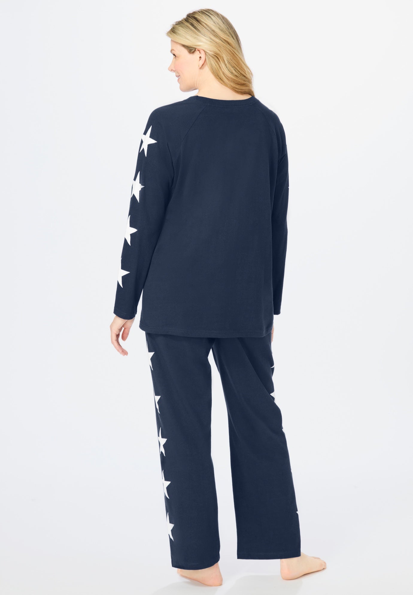 Dreams & Co® Side Print Pajama Set image number 1