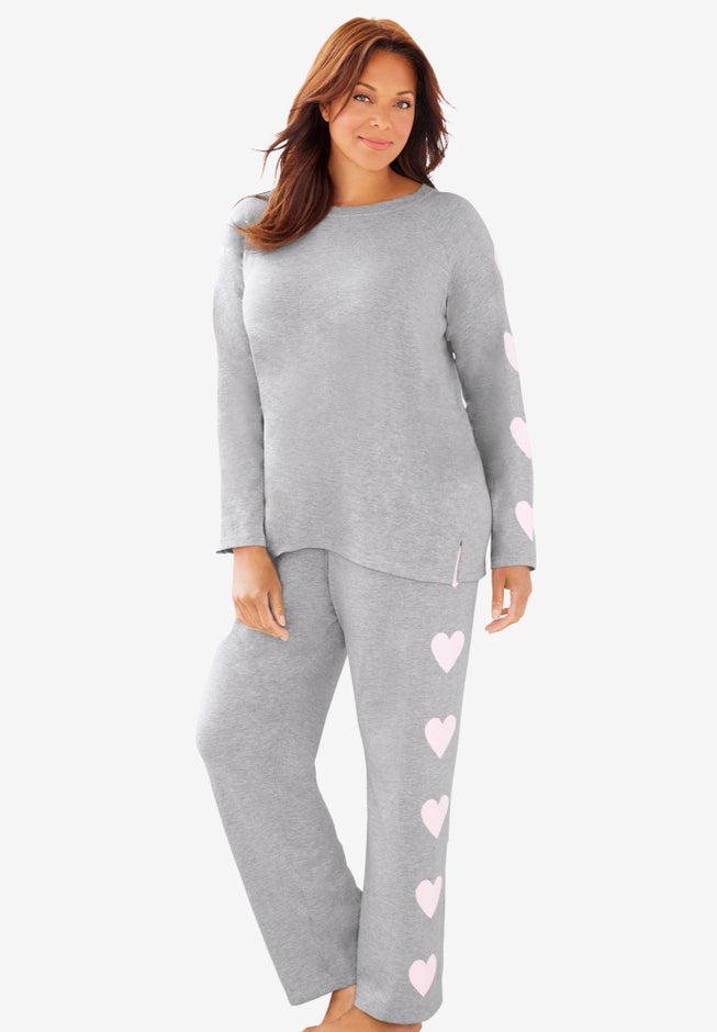 Dreams & Co® Side Print Pajama Set image number 0