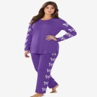 Dreams & Co&reg; Side Print Pajama Set image number null