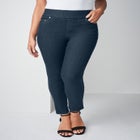 Comfort Waist Scalloped Ankle Jean image number null