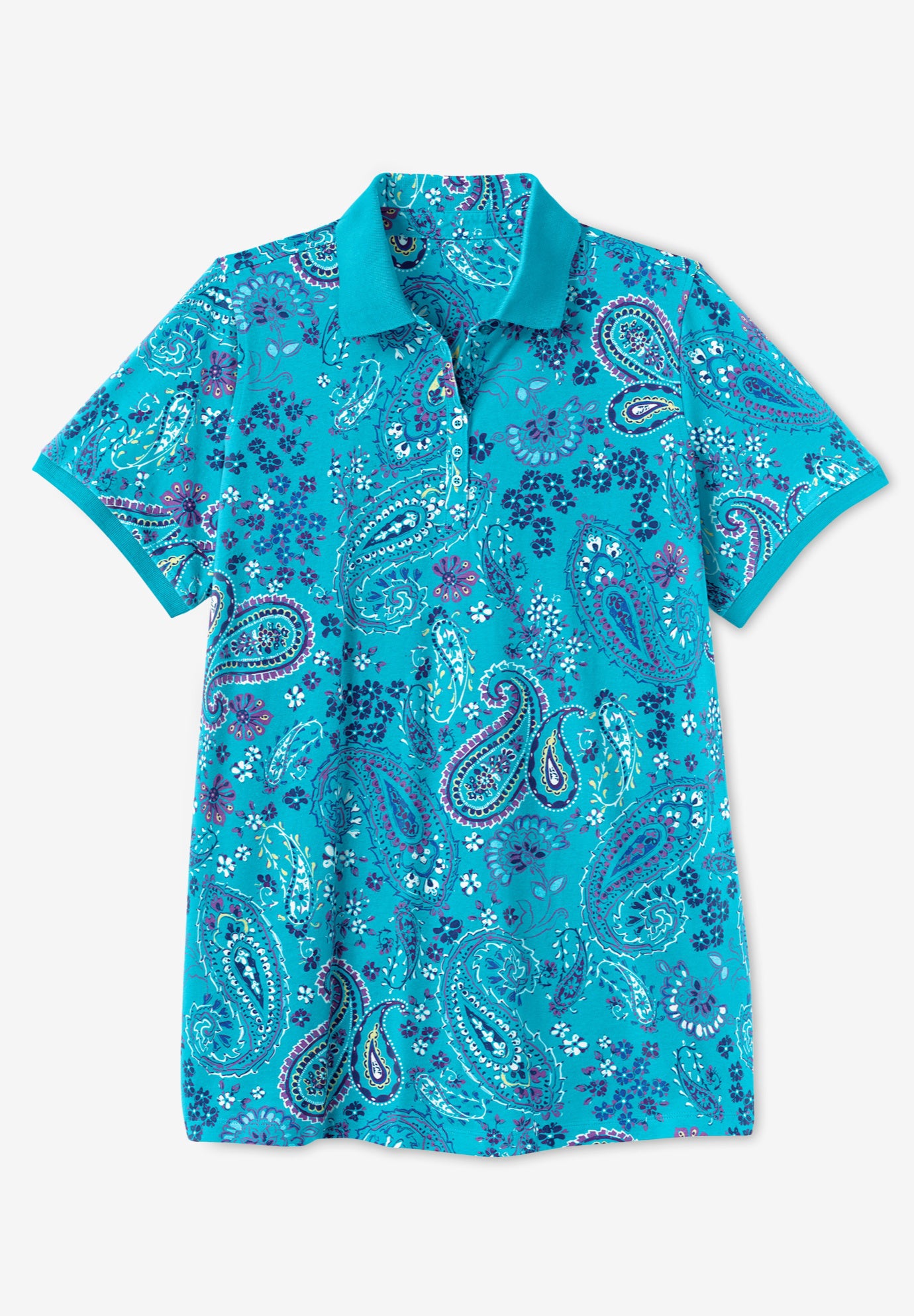 Perfect Printed Short-Sleeve Polo Shirt image number 3