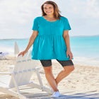 Short-Sleeve Empire Waist Tunic image number null