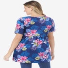 Short-Sleeve Empire Waist Tunic image number null