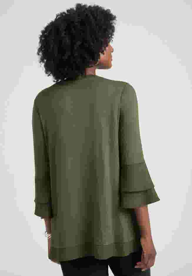 Ruffle Layered Sleeve Top image number 1