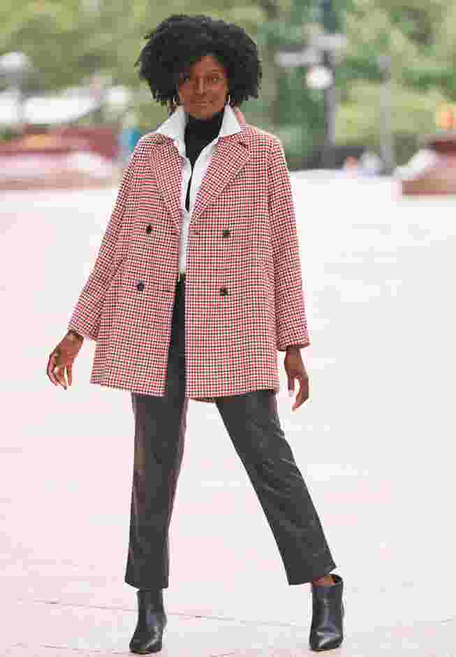 A-Line Wool Peacoat image number 3