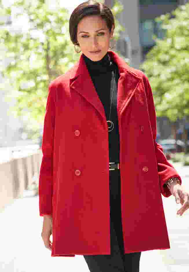 A-Line Wool Peacoat image number 0