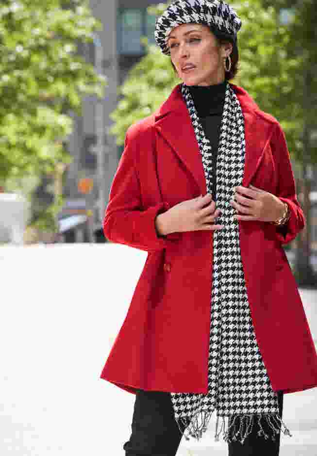 A-Line Wool Peacoat image number 1