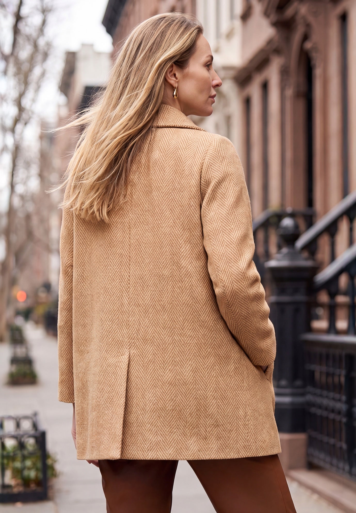 A-Line Wool Peacoat image number 1