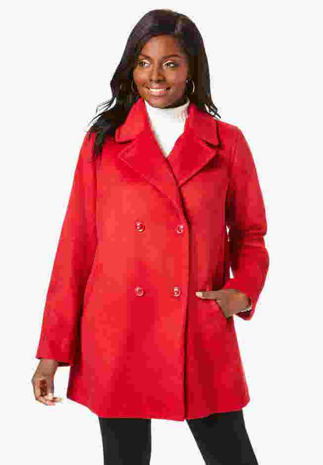 A-Line Wool Peacoat image number 0