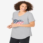 Two-Piece V-Neck Tunic & Capri Set image number null