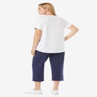 Two-Piece V-Neck Tunic & Capri Set image number null