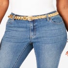 Metallic Braided Belt image number null