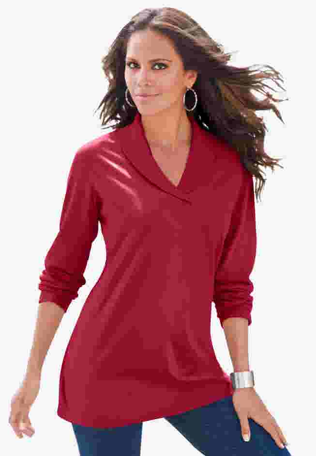Shawl Collar Ultimate Tee image number 0