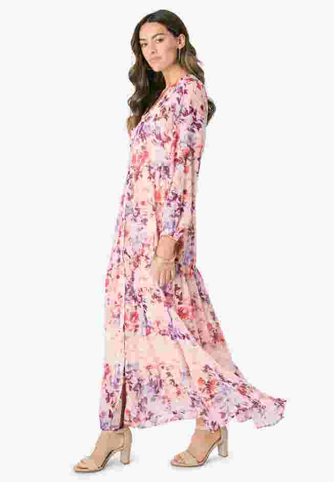 Lace Tiered Maxi Dress image number 2