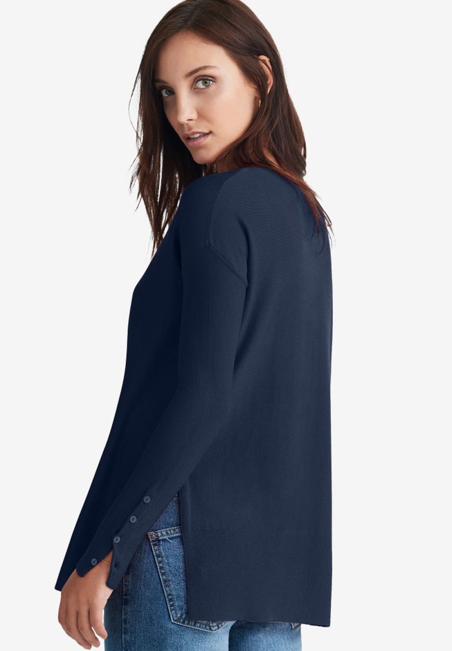 Boatneck Sweater Tunic image number 1