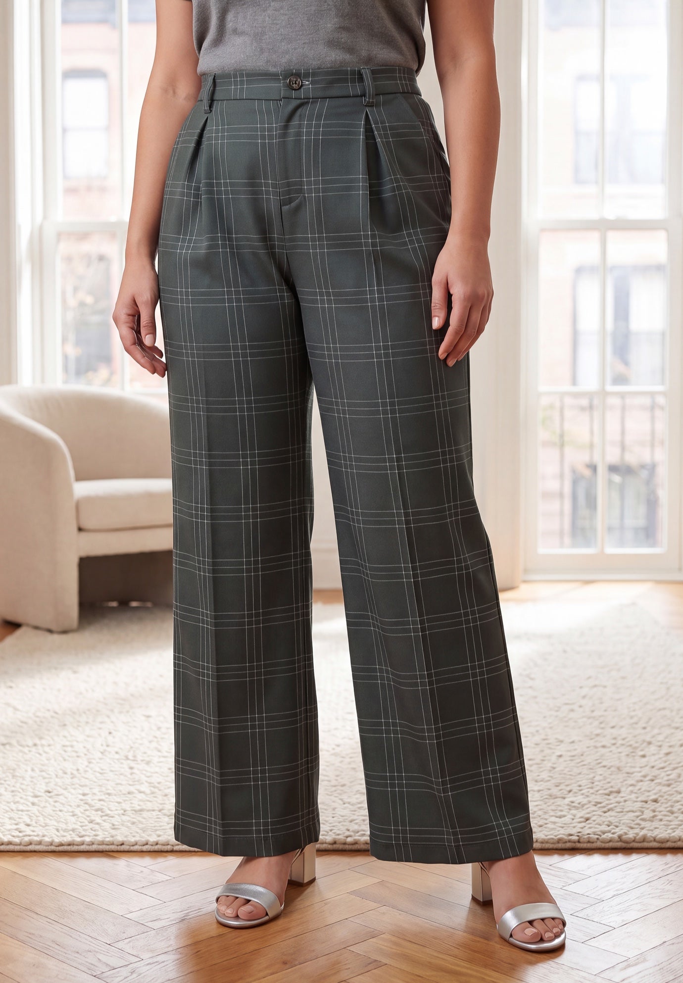 Bi-Stretch Wide Leg Pant image number 0