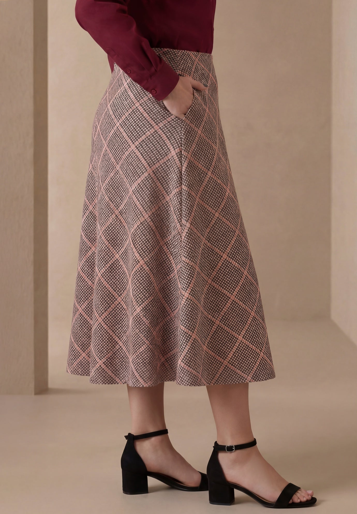 Bi-Stretch Swing Skirt image number 2