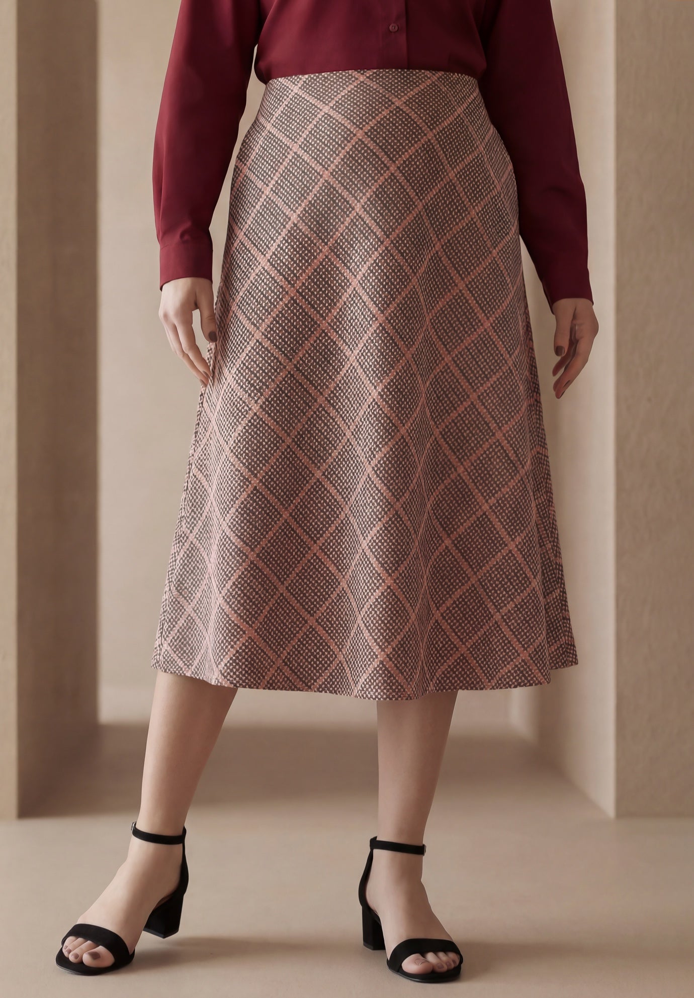 Bi-Stretch Swing Skirt image number 0