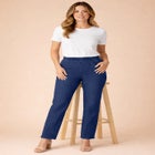 Plus Size Comfort Stretch Straight Leg Jean image number null