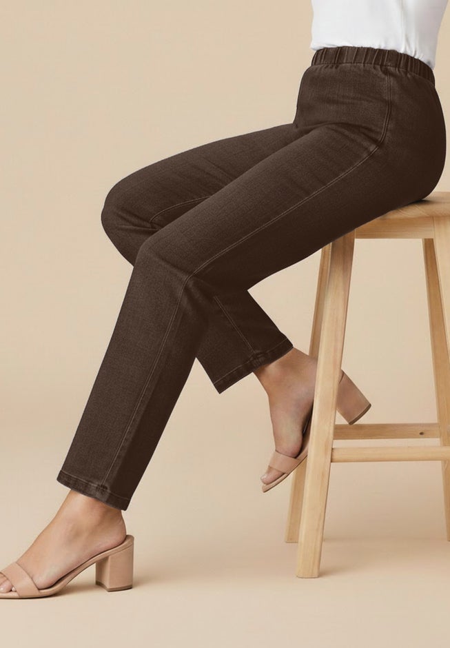 Plus Size Comfort Stretch Straight Leg Jean image number 1