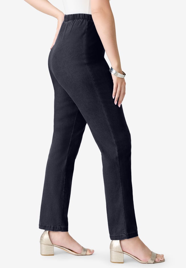 Plus Size Comfort Stretch Straight Leg Jean image number 2
