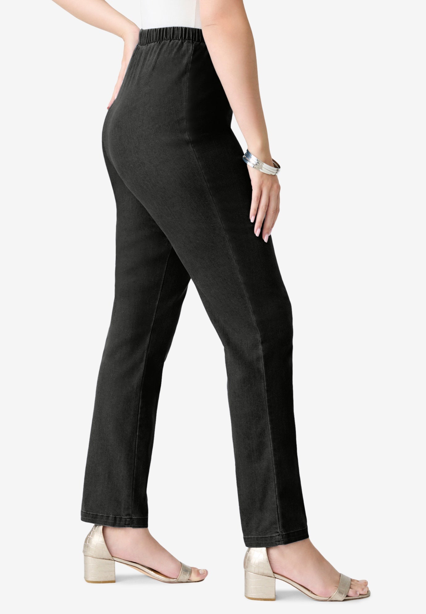 Plus Size Comfort Stretch Straight Leg Jean image number 2