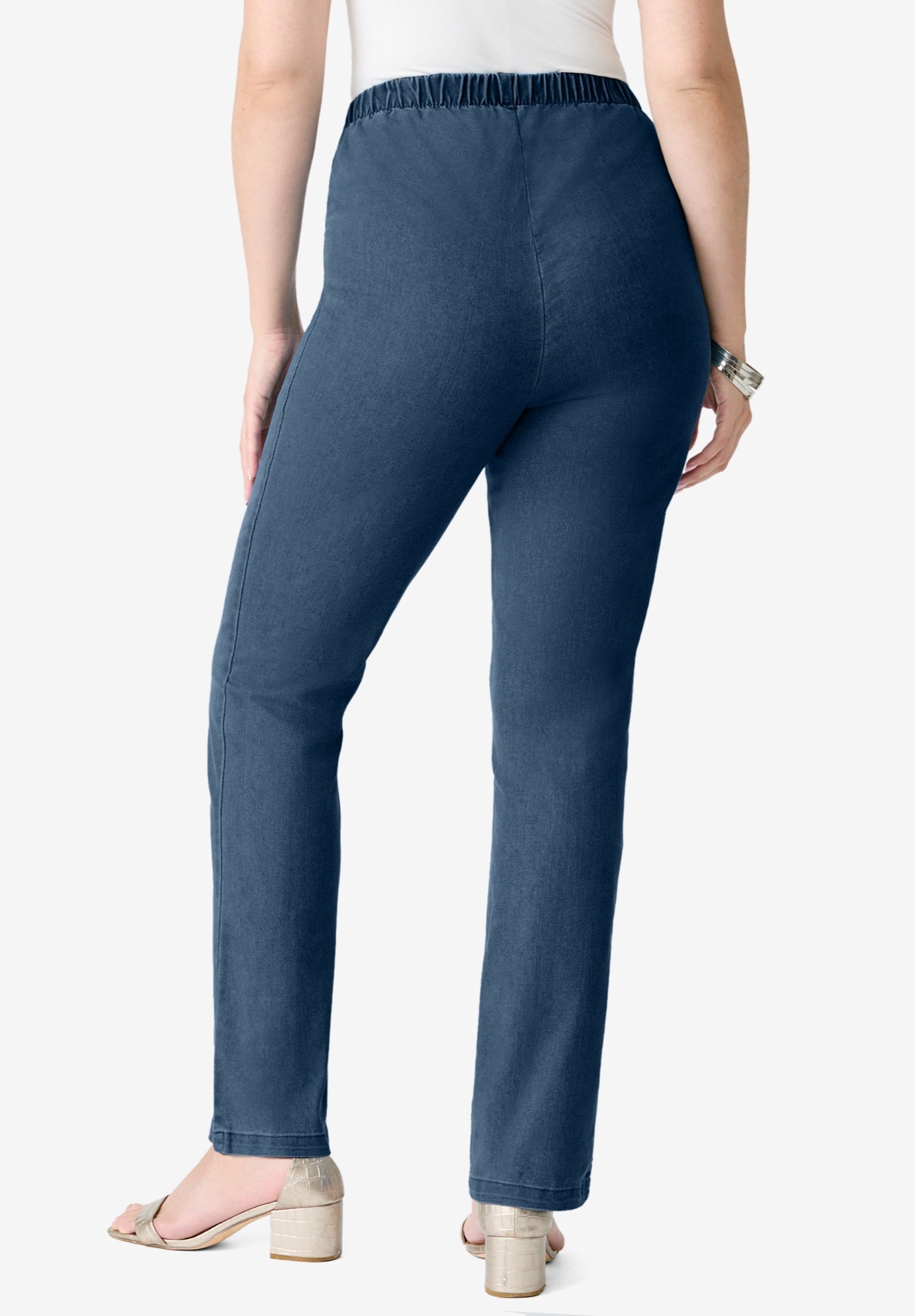 Plus Size Comfort Stretch Straight Leg Jean image number 1