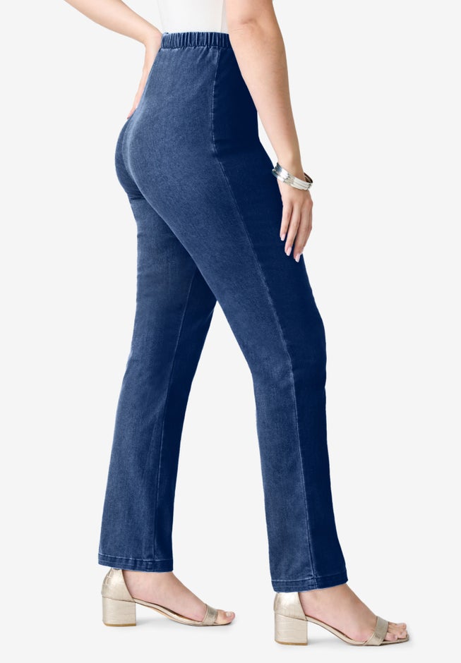 Plus Size Comfort Stretch Straight Leg Jean image number 2
