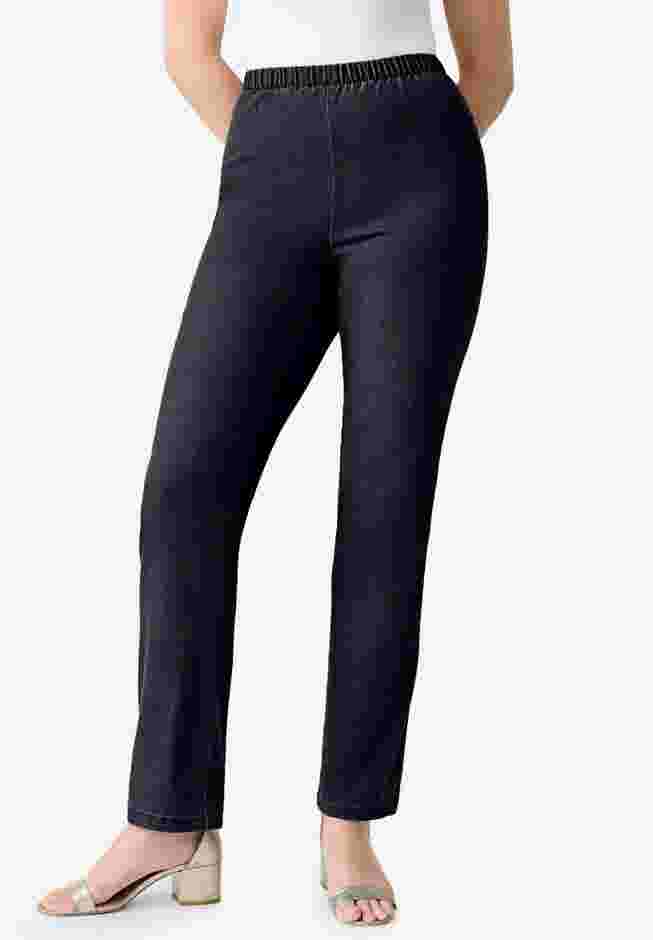 Plus Size Comfort Stretch Straight Leg Jean image number 0