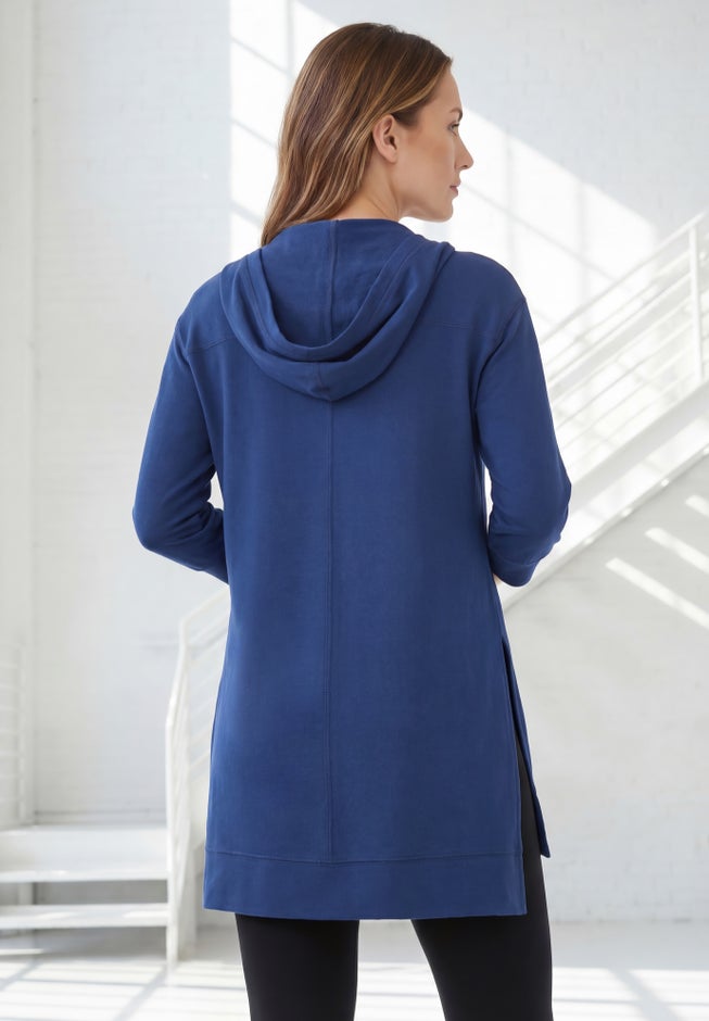 French Terry Tunic Hoodie image number 1